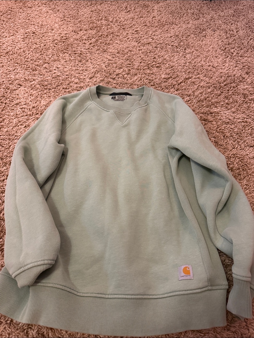 Carhartt women’s Crewneck Sweatshirt in Sage